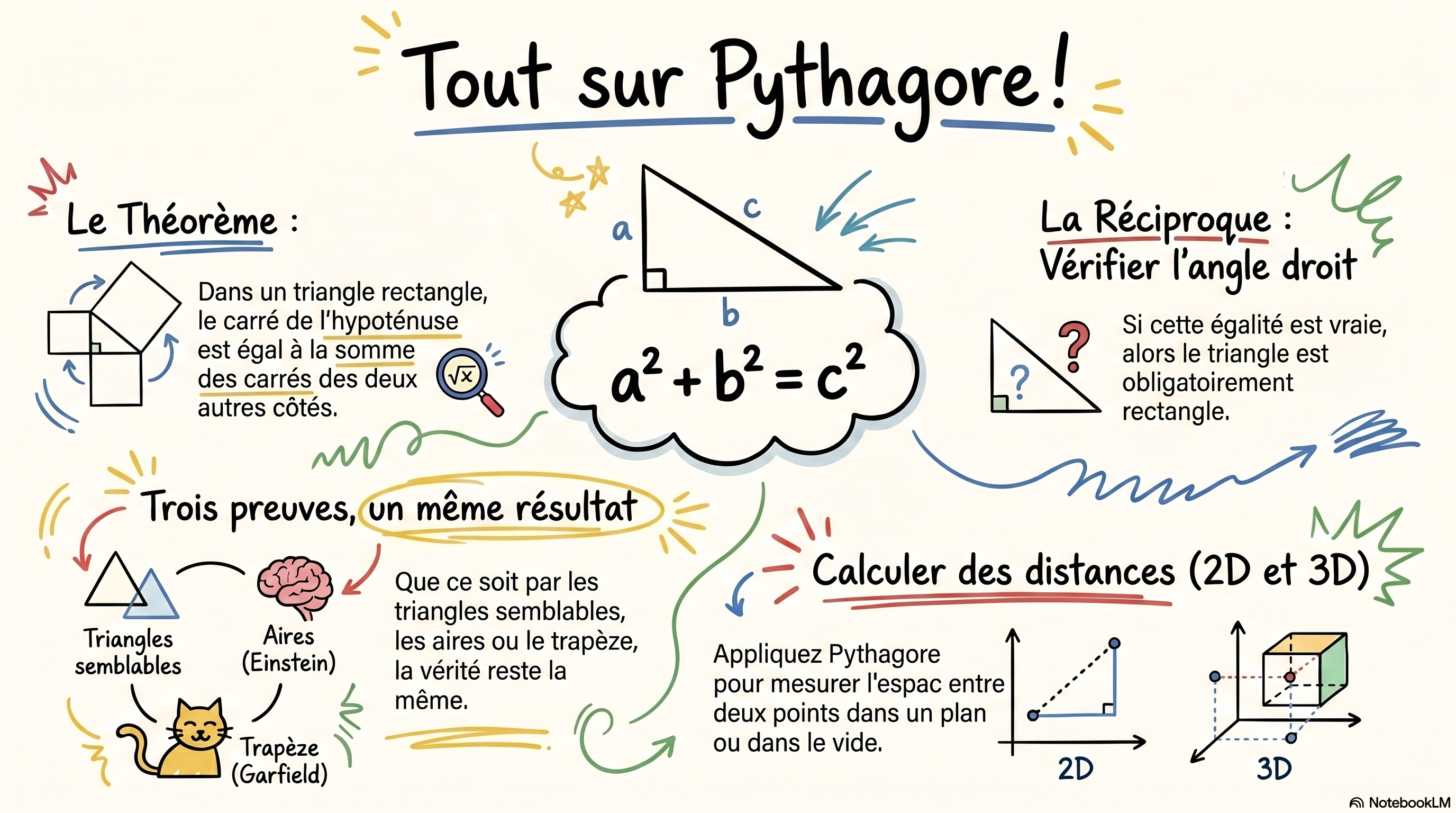 Le théorème de Pythagore et les proportions 3-4-5